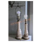Vintage Floral Table Top Lamps Vintage Floral Table Top Lamps