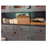 Misc. Kitchen Shelf Lot Misc. Kitchen Shelf Lot