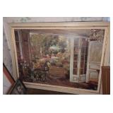 Large Garden Painting Framed Print Large Garden Painting Framed Print