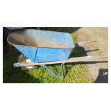 Blue Metal Wheel Barrow Blue Metal Wheel Barrow