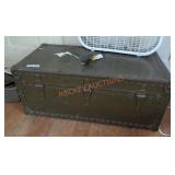 Vintage Army Green Trunk Vintage Army Green Trunk
