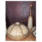 Ornate Vintage Slag Glass Lamp Ornate Vintage Slag Glass Lamp