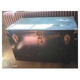 Large Vintage Green Trunk Large Vintage Green Trunk