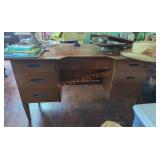 Vintage Wood Office Desk Vintage Wood Office Desk