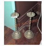 Vintage Metal Pillar Candle Holders Vintage Metal Pillar Candle Holders