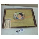 Vintage Tobacco Box With Pins Vintage Tobacco Box With Pins
