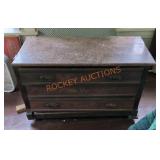Vintage Victorian Granite Top Dresser (Damaged) Vintage Victorian Granite Top Dresser (Damaged)