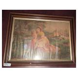 Vintage Mother & Child Framed Art Print Vintage Mother & Child Framed Art Print