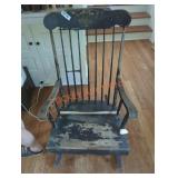 Well Worn Wooden Rocking Chair Well Worn Wooden Rocking Chair