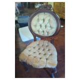 Vintage Yellow Victorian Chair Vintage Yellow Victorian Chair