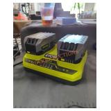 Ryobi 18v dual charger and 4 ah kit Ryobi 18v dual charger and 4 ah kit