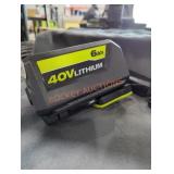 Ryobi 40v 6 ah battery and charger Ryobi 40v 6 ah battery and charger
