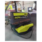 Ryobi 40v 6 ah battery and charger Ryobi 40v 6 ah battery and charger