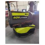 Ryobi 40v 6 ah battery and charger Ryobi 40v 6 ah battery and charger