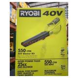 RYOBI 550 CFM 40V Blower Kit