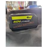 Ryobi 40v 6 ah battery Ryobi 40v 6 ah battery