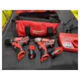 Milwaukee M12 2 Tool Combo Kit Milwaukee M12 2 Tool Combo Kit