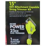 Ryobi 40v attachment capable string trimmer