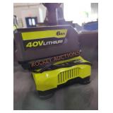 Ryobi 40v 6 ah battery and charger Ryobi 40v 6 ah battery and charger