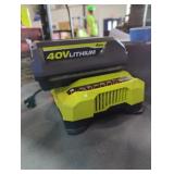 Ryobi 40v 4 ah battery and charger Ryobi 40v 4 ah battery and charger