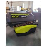 Ryobi 40v 4 ah battery and charger