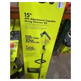 Ryobi 40V 15" String Trimmer Kit Ryobi 40V 15" String Trimmer Kit