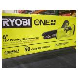 Ryobi 18v 6" Pruning Chainsaw Kit, Tool Only Ryobi 18v 6" Pruning Chainsaw Kit, Tool Only