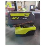 Ryobi 40v 6 ah battery and charger Ryobi 40v 6 ah battery and charger