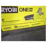 Ryobi 18v 6" Pruning Chainsaw, Tool Only Ryobi 18v 6" Pruning Chainsaw, Tool Only