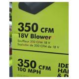 Ryobi 18v blower Ryobi 18v blower
