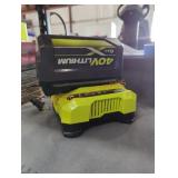 Ryobi 40v 6 ah battery and charger Ryobi 40v 6 ah battery and charger