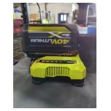 Ryobi 40v 6 ah battery and charger Ryobi 40v 6 ah battery and charger