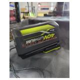 Ryobi 40v 6 ah battery and charger Ryobi 40v 6 ah battery and charger