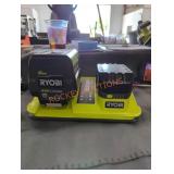 Ryobi 40v 6 ah , 18v 4 ah batteries and charger Ryobi 40v 6 ah , 18v 4 ah batteries and charger