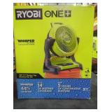 Ryobi 18V 7.5" Bucket Top Misting Fan Kit