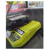 Ryobi 18v 2 ah battery and charger