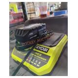 Ryobi 18v 4 ah battery and charger Ryobi 18v 4 ah battery and charger