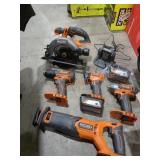 Ridgid 18v 5 Tool Combo Kit