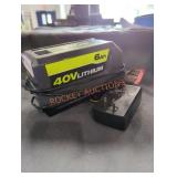 Ryobi 40v 6 ah battery and charger Ryobi 40v 6 ah battery and charger