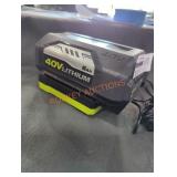 Ryobi 40v 5 ah battery and charger Ryobi 40v 5 ah battery and charger