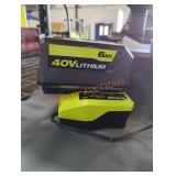 Ryobi 40v 6 ah battery and charger Ryobi 40v 6 ah battery and charger