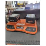 Ridgid 18v 4 ah batteries and dual charger