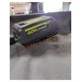 Ryobi 40v 5 ah battery and charger Ryobi 40v 5 ah battery and charger