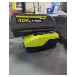 Ryobi 40v 4 ah battery and charger Ryobi 40v 4 ah battery and charger