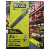 RYOBI 8 AMP Electric Jet Fan Blower RYOBI 8 AMP Electric Jet Fan Blower