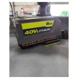 Ryobi 40v 6 ah battery and charger Ryobi 40v 6 ah battery and charger