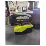 Ryobi 40v 5 ah battery and charger Ryobi 40v 5 ah battery and charger