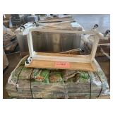 Bagged Pond Pebbles, Adjustable Height Work Bench Bagged Pond Pebbles, Adjustable Height Work Bench