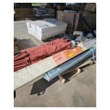 Patio Umbrella, Steel Posts, Unknown Metal Patio Umbrella, Steel Posts, Unknown Metal