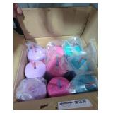 Box lot of 9 cups with straws Box lot of 9 cups with straws